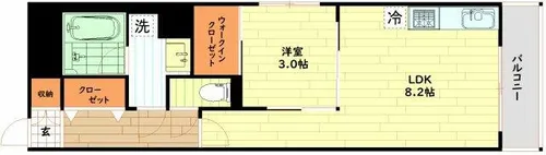 S-RESIDENCE天満橋ar【8階】の間取り