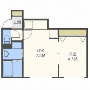 プリスコ栄通【102号室】の間取り