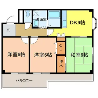 ローズホール【2階】の間取り
