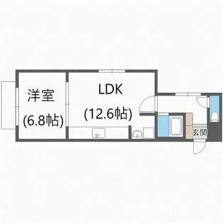 北海道札幌市西区琴似一条7丁目【マンション】の間取り
