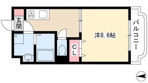 ジョビII【1階】の間取り