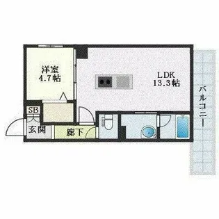 シャーメゾン吉塚211【2階】の間取り