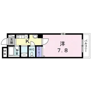 メゾン・ドゥ・ブーシェ衣笠【1階】の間取り