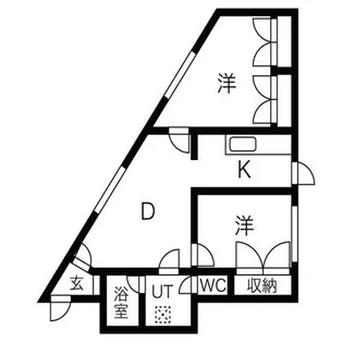 メゾンドグレイス【201号室】の間取り