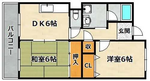 ミモザの館【202号室】の間取り