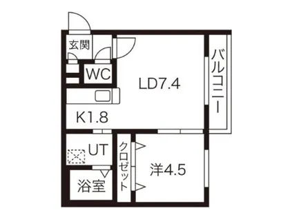 die sonne Ⅲ (ディ・ゾンネ3)【4階】の間取り