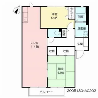 オー・ボアパティール C棟【A0202号室】の間取り