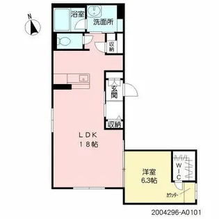 ShaMaison Luna【A0101号室】の間取り