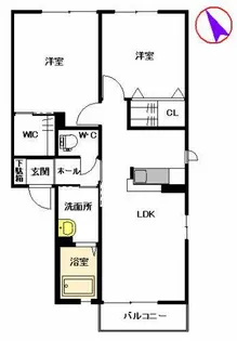 ディアスRAM A棟【2階】の間取り