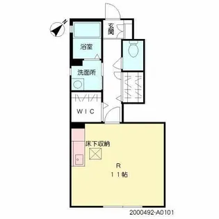 ウェルシー【A0101号室】の間取り
