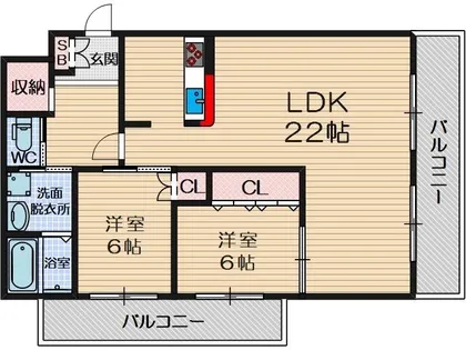 ラフォーレ・ウエスト【3階】の間取り