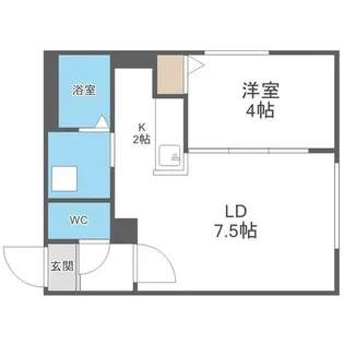 ラフィーネ平岸3条【5階】の間取り