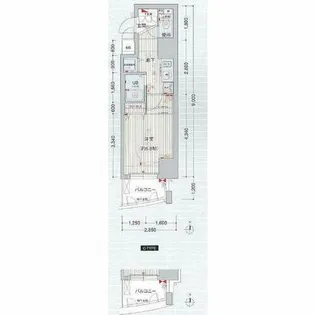 プレサンス覚王山D-StyleⅡ【5階】の間取り