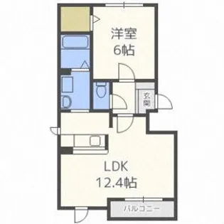 アイリスガーデンⅡ【203号室】の間取り