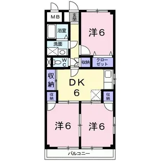 第2吉住マンション【3階】の間取り