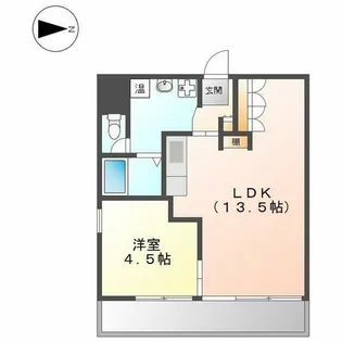 ノイエシュトラッセ山木田ビル【401号室】の間取り