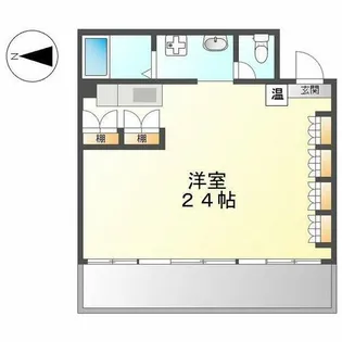 ノイエシュトラッセ山木田ビル【7階】の間取り