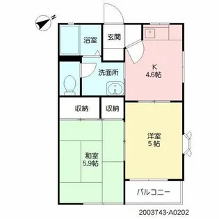 ボーヴィラージュII【1階】の間取り