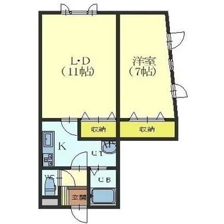 N happiness美原【301号室】の間取り