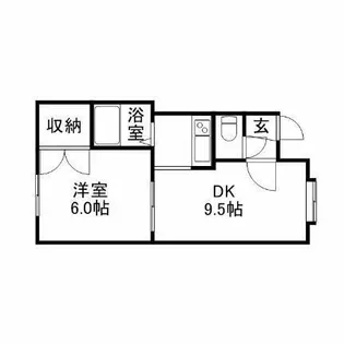 シーダーコート八軒【202号室】の間取り
