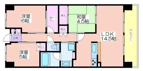 鶴見横堤ガーデンズマーク【12階】の間取り