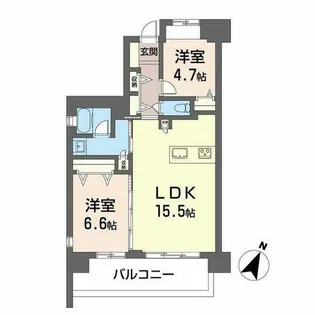 LaSante照葉オーシャンテラス【A0305号室】の間取り