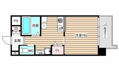 エナブル塚本【6階】の間取り
