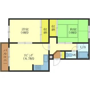 アメニティ駒場【407号室】の間取り