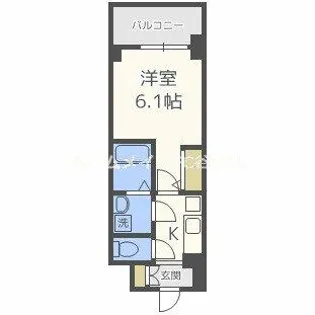 エスリード江坂アルテリア【5階】の間取り