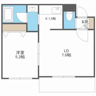 コンフォートステイ南郷通(旧サムティレジデンス南郷)【803号室】の間取り