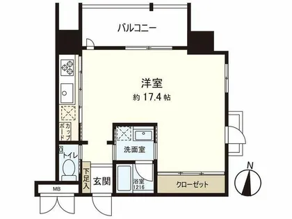 エグゼ博多コンドミニアム【2階】の間取り