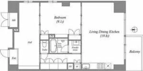 LaSante葵【5階】の間取り