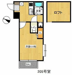 インディペンデンス六本松【1階】の間取り