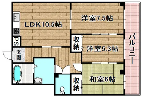 森本マンション【2階】の間取り