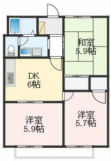 サンガーデンリッツ【1階】の間取り