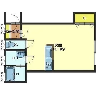 メゾン・ド・ボヌシャンス【B号室】の間取り