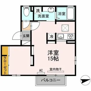 プロシアB棟【1階】の間取り