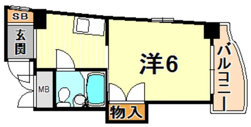ピュア打出【4階】の間取り
