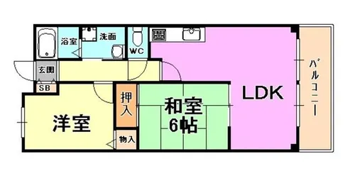 シティプラザ深江北町【1階】の間取り
