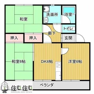 シティハイツ20【205号室】の間取り