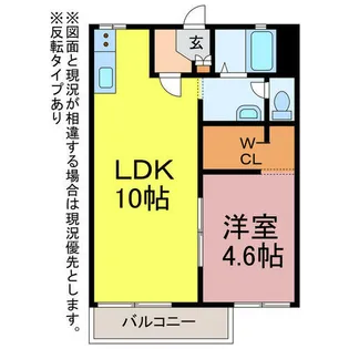 グリーンステージ東山【C202号室】の間取り