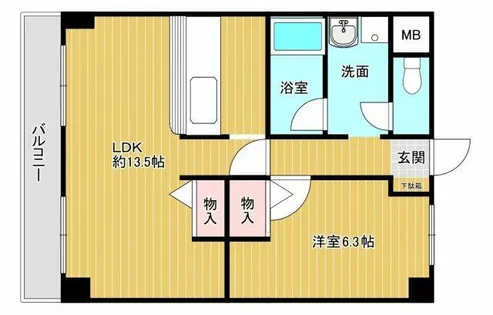 シティライフ有野【202号室】の間取り