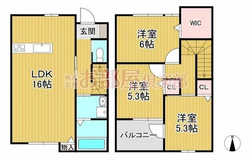 grand maison K【C号室】の間取り