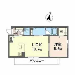 サン ウィステリア【A0201号室】の間取り