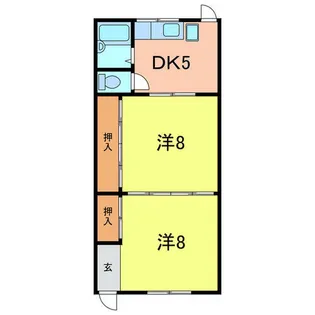 長坂アパート(D-I)【D号室】の間取り