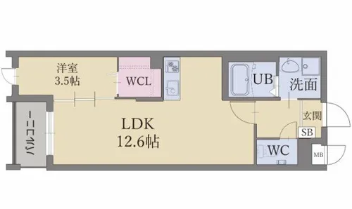 LIFEFIELD久留米【503号室】の間取り