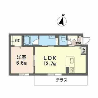 サン ウィステリア【A0102号室】の間取り