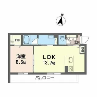 サン ウィステリア【A0202号室】の間取り