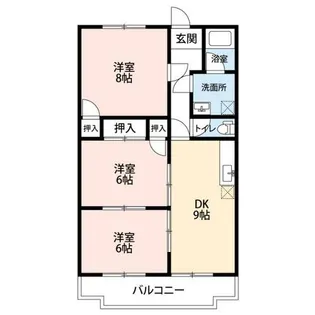 藤塚ハイツ【4階】の間取り