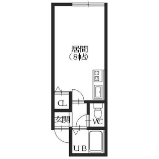 シティーコート八幡【105号室】の間取り